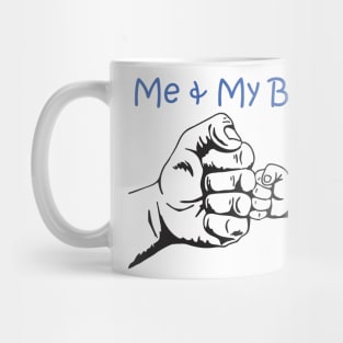 father and son fist bump Mug